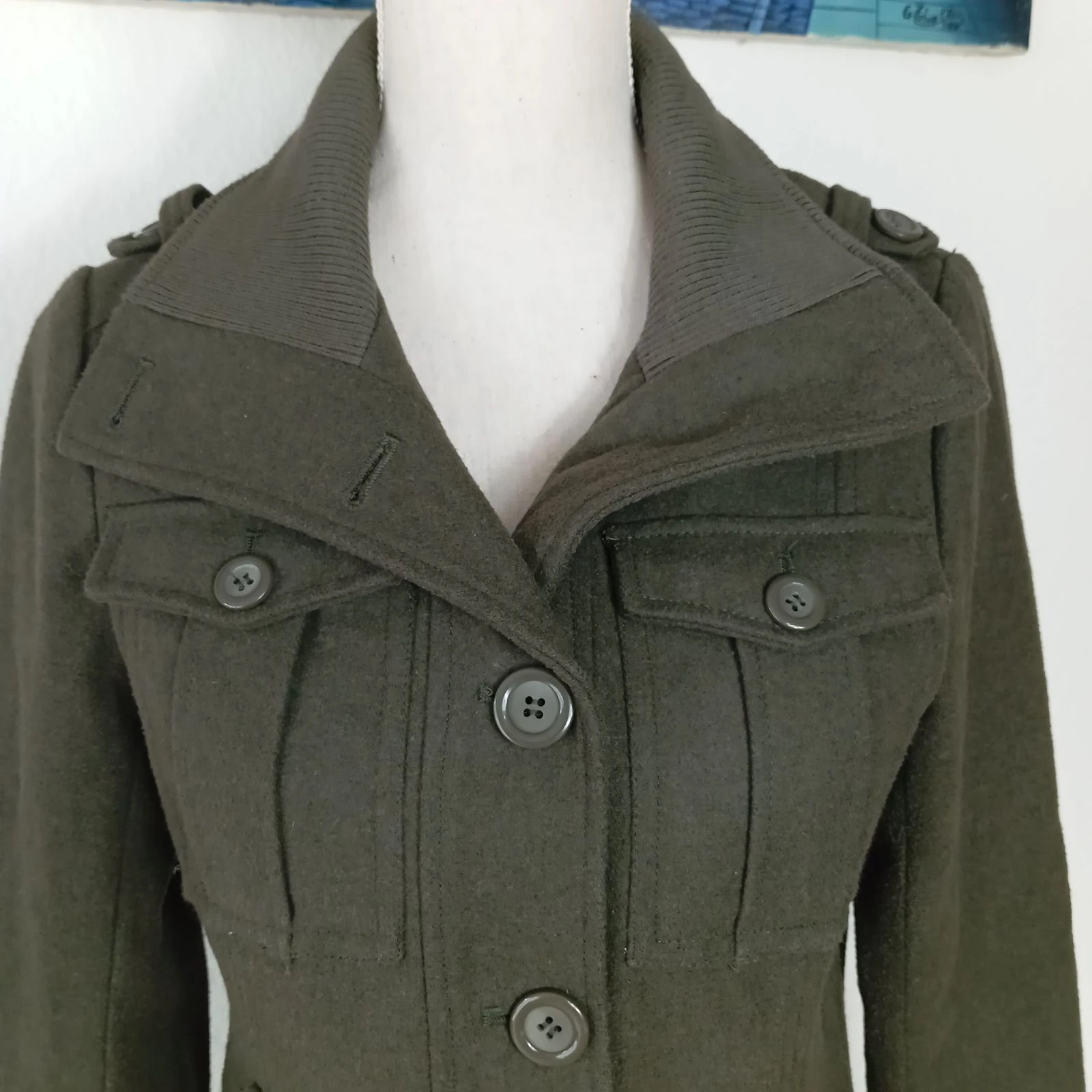 Chaqueta Mujer Marca Only Color Caqui / Verde Talla S – photo 2